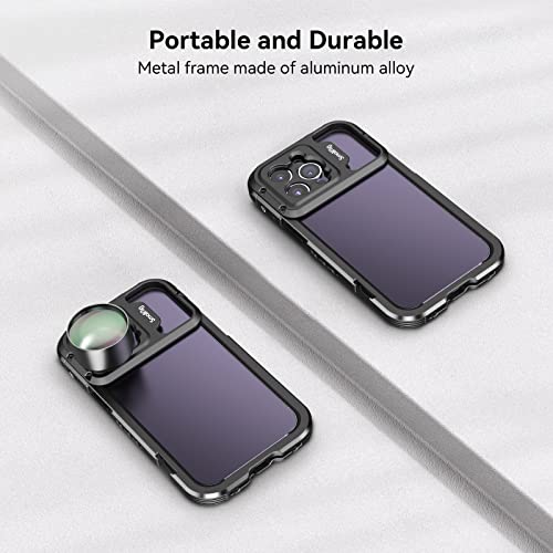 Smallrig 17Mm Threaded Lens Backplane For Iphone 14 Pro Max, Aluminum Alloy Lens Backplane Sturdy And Wear-Resistant, Lens Backplane Only For Smallrig Mobile Video Cage 4077 4078 4099 #TOP4