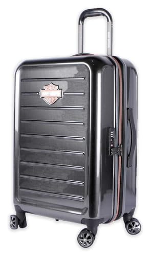 Harley-Davidson 26 in. Cruiser Hard Sided Expandable Wheeling Luggage, Black2