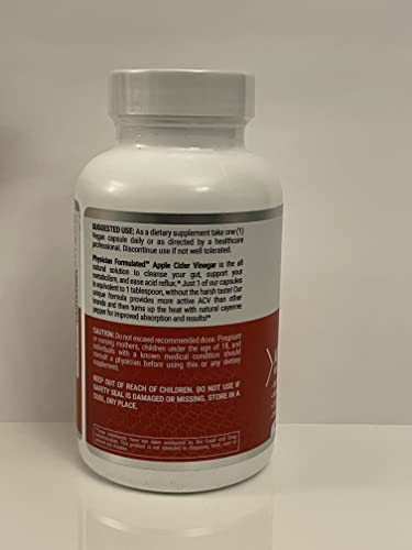 Physician Formulated 100% Organic Apple Cider Vinegar Capsules 750Mg In Just 1 Pill Pure Raw Apple Cider Vinegar With Cayenne Pepper For Natural, Fast Detox And Cleanse 90 - Capsules #TOP2