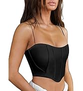 Amazon.com: Mebius Womens Corset Tops Leather Bustier Crop Top Amazon.com: Mebius Womens Corset Tops Leather Bustier Crop Top