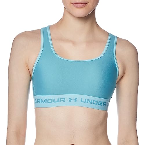 Image of Under Armour Womens Medium Support Crossback Bra Blue XS