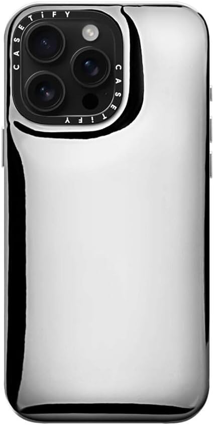 CASETIFY Pillow iPhone 16 Pro Max Case [Water Resistant Material / Y2K Inspired] - Silver - Image 2