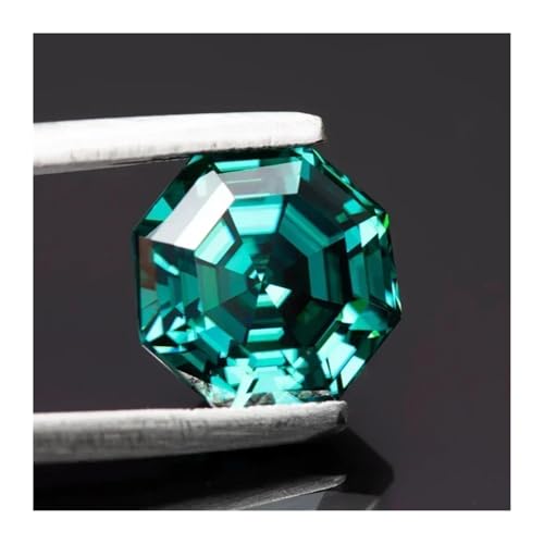 Moissanite libre octogonale résistant aux rayures 6mm pour création bijoux