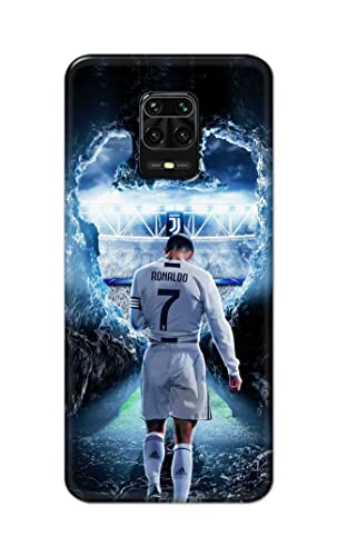 Image of Printed Hard Back Cover Case for Mi Redmi Note 9 Pro | Mi Note 9 Pro Max Back Cover (Footbal Legend) -702