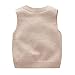Baby Children Kids Winter Soft Warm Sleeveless Vest Fit as Daily School Students Uniform 2-3T Beige