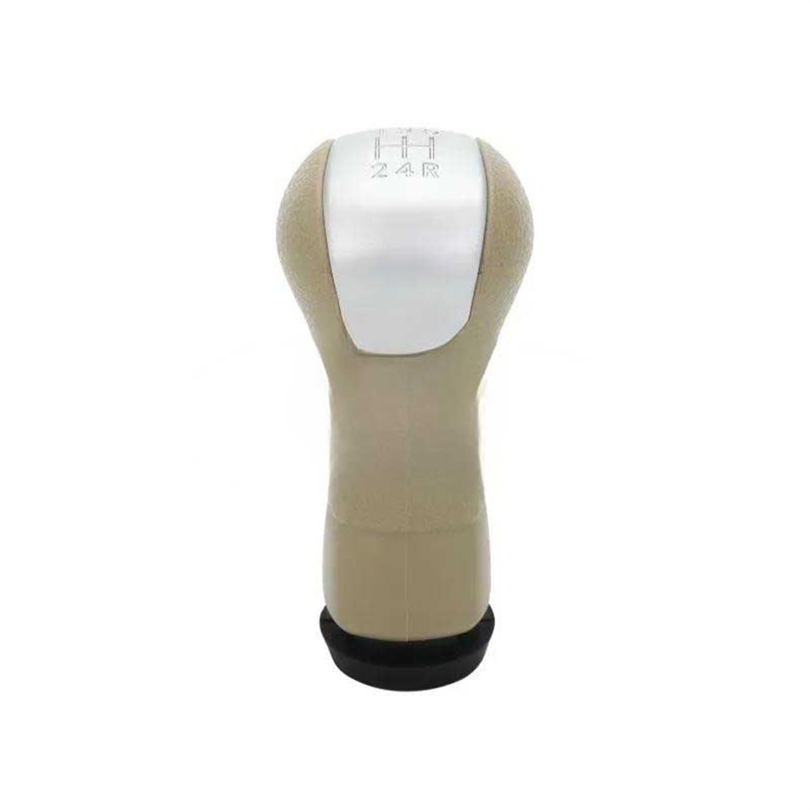 YDXHERTA Manual 5 Speed Gear Shift Lever Gear Shift Knob for Nissan for Qashqai J10 for X-Trail 2006-2013 Spare Parts(Beige)