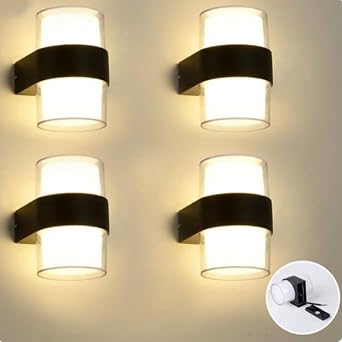 DUVAR LED LAMBA 12W G N I IK 3200K BAH E TERAS  &DI  MEKAN DEKORAT F LED APL K AYDINLATMA 4 ADET [Enerji S n f  F]