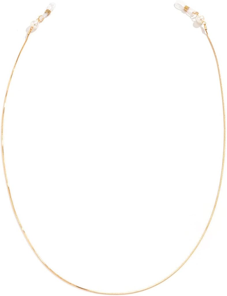HOOENG Chains Glasses Lanyard for Women Simple Metal Eyewear Retainer Elegant Eyewear Retainer Glasses Cord