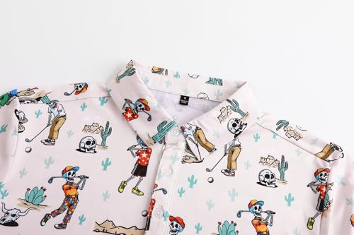 Camisetas Polo para Hombre de Golf, Secado Rápido y Transpirable, Estilo Casual con Estampado Divertido miniatura 3