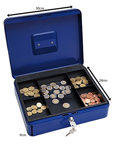 Caissette à monnaie à 5 compartiments pour trier vos espèces Wedo 145403X
