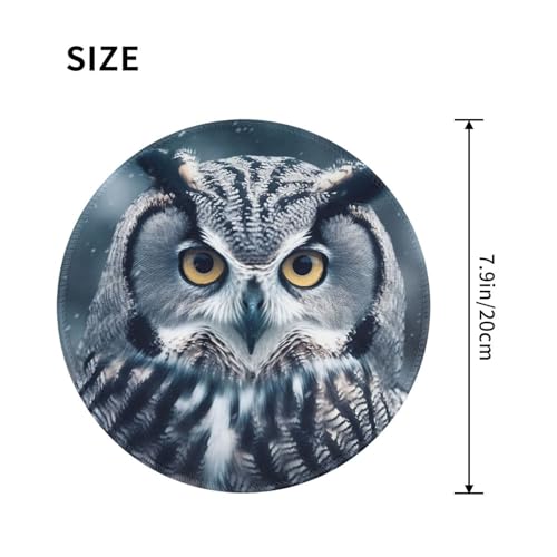 Tapis de souris ronds avec base caoutchouc pour ordinateur portable - 2