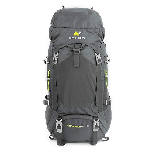 LOCAL LION 50L Wandelen Rugzak Mountain Bag Dagrugzak Outdoor Sport Wandelen Trekking Bergbeklimmen Camping Reizen Mens Womens Grijs