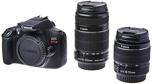Kit Premium Canon Câmera Rebel T6 com 18-55mm e 55-250mm IS
