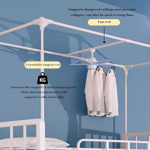 Moustiquaire rétractable pour lit avec rideau de lit élégant