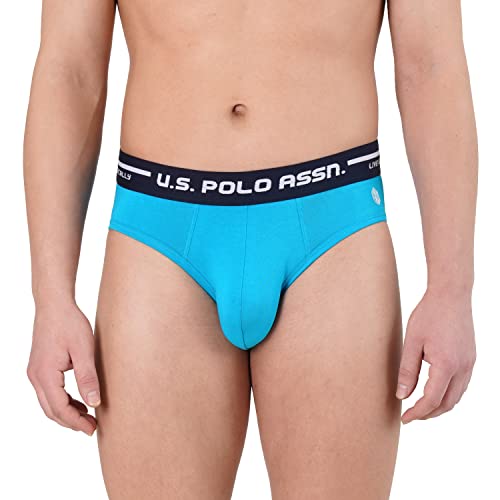 Image of U.S. Polo Assn. Men Logo Waistband Cotton Stretch IYAH Briefs - Pack of 2