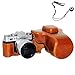 Produktbild First2savvv XJPT-XT10-09G14 braun Ganzkörper-präzise Passform PU-Leder Kameratasche Fall Tasche Cover für Fuji Fujifilm X-T10 XT10 X-T20 XT20 16-50mm 18-55mm Lens mit Anti-verlorene Seil