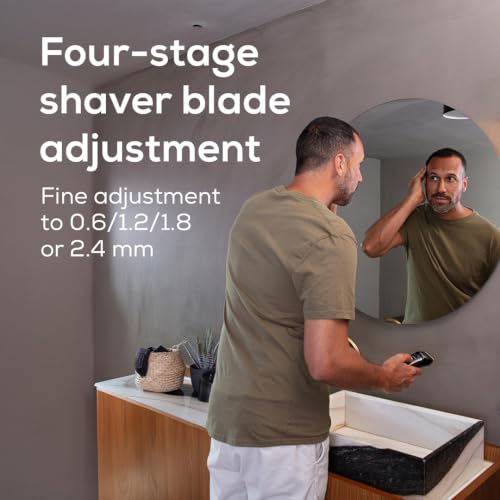 Image of Beurer MN5X Hair Clipper for Professional and Fast Hair Cutting, Stainless Steel Blades for Individual Styling, 4 Step Fine Adjustment with Battery.