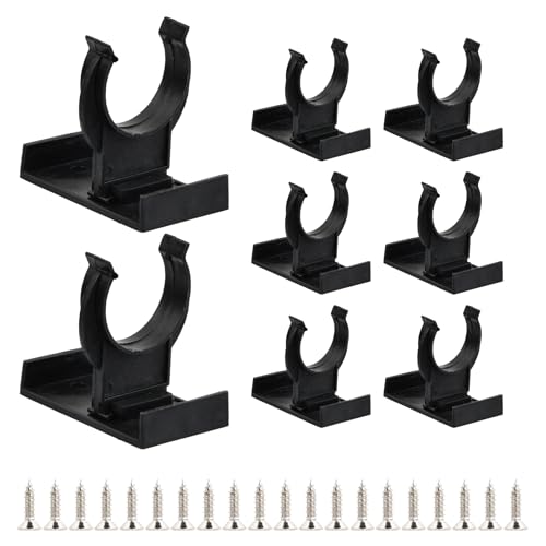 10 Clips Plinthe Cuisine en Plastique avec 40 Vis, Fixation Plinthe Cuisine pour Pieds de Meuble, Clips Plinthe Cuisine 27 mm