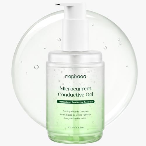 Microcurrent Conductive Gel, Multi-Peptide Hydrating Toning Gel f...