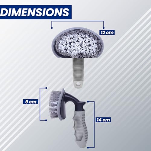 Image of Autofy Rim Tyre Cleaner Brush [**Pack of 2**] Car Cleaning Brush for Rim Cleaning Liquid Nylon Bristles Car Microfiber Duster Tire Rubber Car Accessories