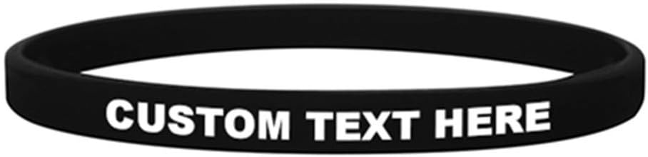 Gogo Pulseras de Silicona Personalizado Bandas de Goma Inspiradoras Suministros para la Fiesta 100 PCS