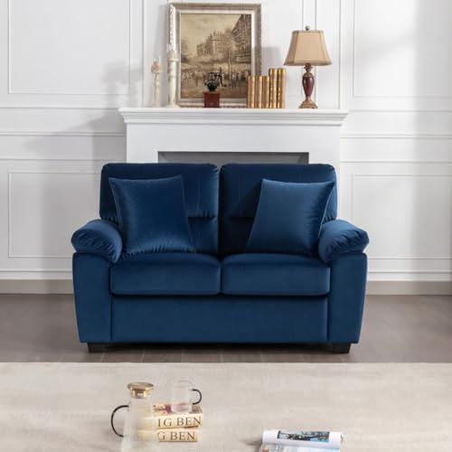 Image of Anderson Sofa Set for Living Room | Sectional Sofas | Premium Fabric Sofa for Home Office | Fabric Sofa Set | Fabric Sofa (Blue Fabric, 2 Seater)
