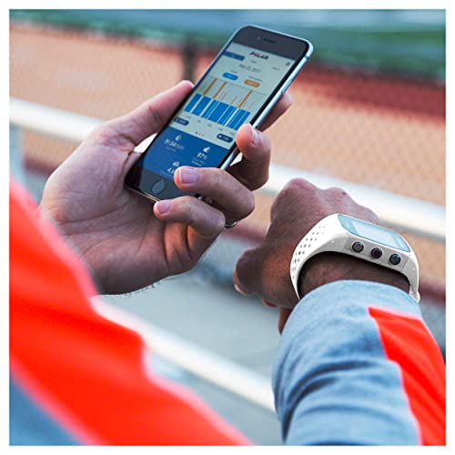 Relógio com GPS e Frequência Cardíaca no Pulso para Corrida M430, Polar, Branco, Único