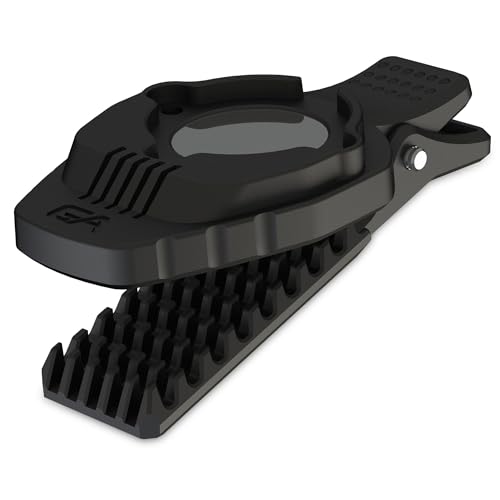 Guardian Angel Jaw Clip Mount Accessory – Magnetic Mount with Screw-in Feature – Spring Action for Quick Release & Non-Slip Teeth for Grip – for Backpacks, Belts, Safety Vests, Thin Straps, & Hats