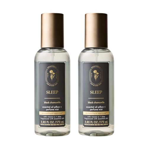 Bath & Body Works Essential Oil Mist, Black Chamomile, 5.85 fl oz, 2 Pack - image 1