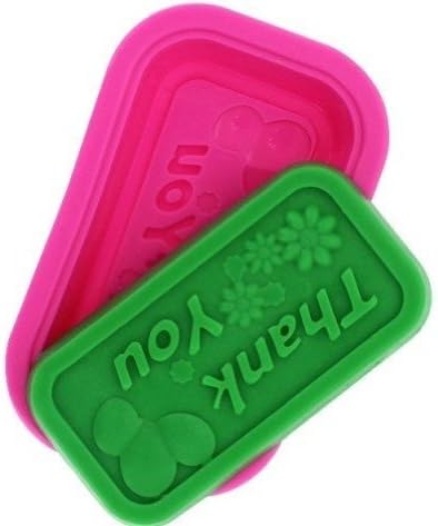 Mold Thank You Silicone Soap Mold Oven Handmade Candy Making Moulds DIY Chocolate Mold