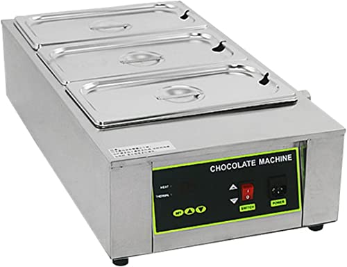 Máquina de Plantilla de Chocolate, Calentador eléctrico de Alimentos Comercial, Control de Temperatura, (0~80 ℃/32~176 ℉), Utilizado para derretir y Calentar Chocolate/Leche/Crema/Sopa (C) (C)