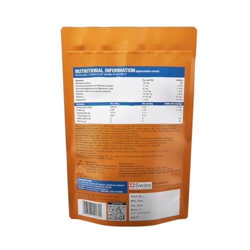 Image of Fast&Up Reload Electrolytes Powder Sachets | Zero Added Sugar Hydration Drink with 5 Essential Electrolytes Vitamin C & B12 | Summer Heat, Workout Recovery, Travel & Wellness | Orange, Pack of 5 Sachets