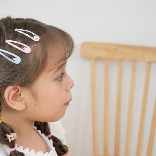 Cocplok 120 Pcs Colorful Snap Hair Clips Hair Barrettes For Girls,Clips Candy Color Hair Accessories For Kids Teens thumb #3