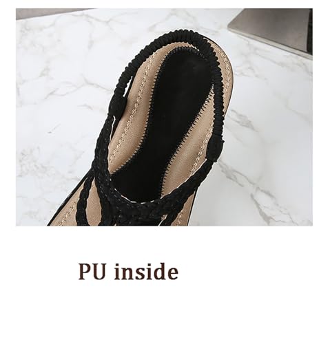 Women's Bohemia Flip Flops Summer Beach T-Strap Flat Sandals Comfort Walking Shoes3