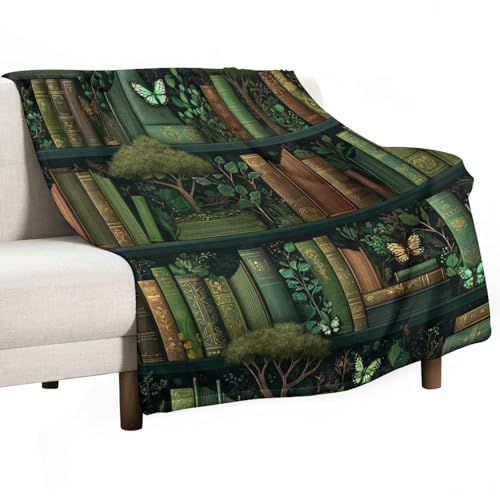 Couverture durable de qualité supérieure pour lit et canapé, design vert marron