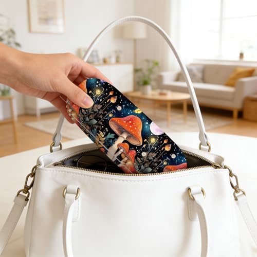 Image of Glasses Case Hard Shell,Portable Protective Eyeglasses Case, Eyeglass Holder Box with Cleaning Cloth,for Women Men