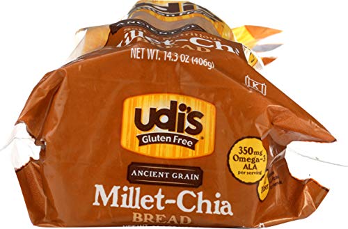 Udi's Gluten-Free Millet-Chia Bread, 14.3 Oz [8 Per Case] #TOP7
