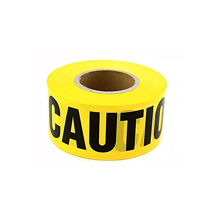 Buy Hardex Yellow"Caution" Barricade Tape 3" X 1000' • Flashing Yellow color captures attention