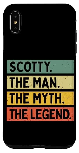 Carcasa para iPhone XS Max Scotty The Man The Myth The Legend - Cotización personalizada divertida