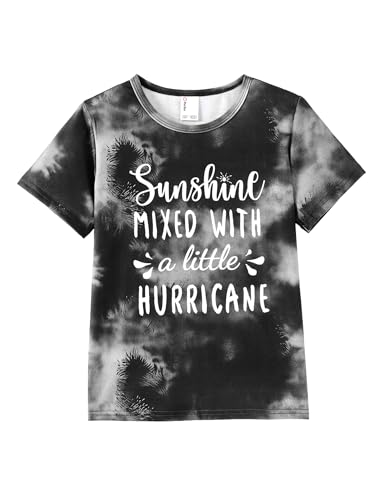 Image of PATPAT Girls Crewneck Short Sleeve Graphic Tees Animal Print Shirts Cute Summer Outfits 5-12 Years