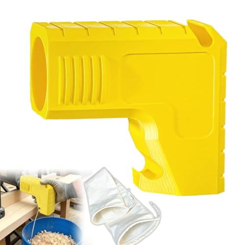 Fhyvanel Table Saw Dust Collector Adapter Compatible with Dewalt 2.5 Inch Sawdust Collector Connector with Dust bag & Built-In Bag Hook Tool-Free Dust Port Connector for Efficient Sawdust Collection