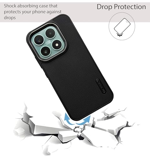 Image of Back Cover for Xiaomi 17 5G, Super Frosted Raised Camera Protect | Textured Grip Design | Ultra-Soft Dotted Slim-Fit Design | Microfiber Cloth Inside | (Black)