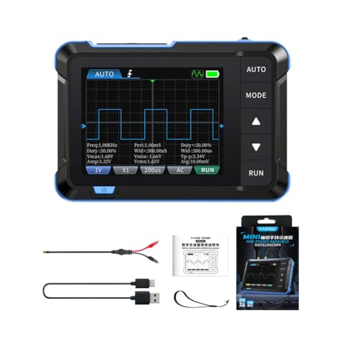 Image of FNIRSI DSO153 2 in 1 Handheld Oscilloscope /DDS Signal Generator, Digital Portable Automotive Oscilloscope with 2.8 inch TFT, 1MHz Bandwidth, 5MS /s Sampling Rate, Trigger Function Auto /Nomal /Single