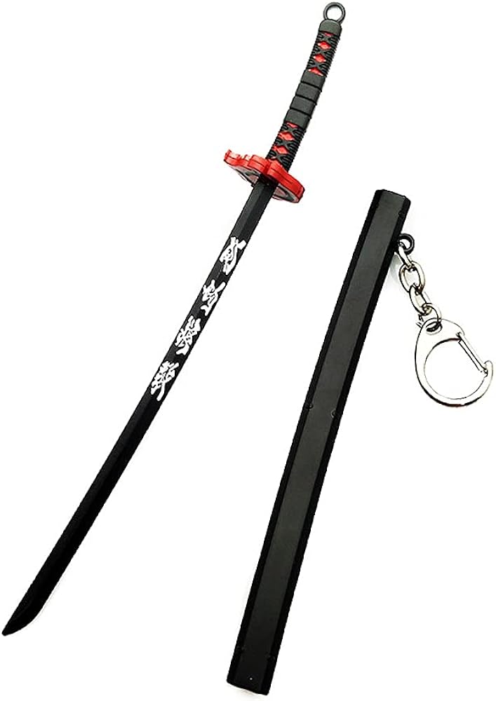 Demon Slayer Kamado Tanjirou - Espada con llavero de vaina Tanjirou Nichirin