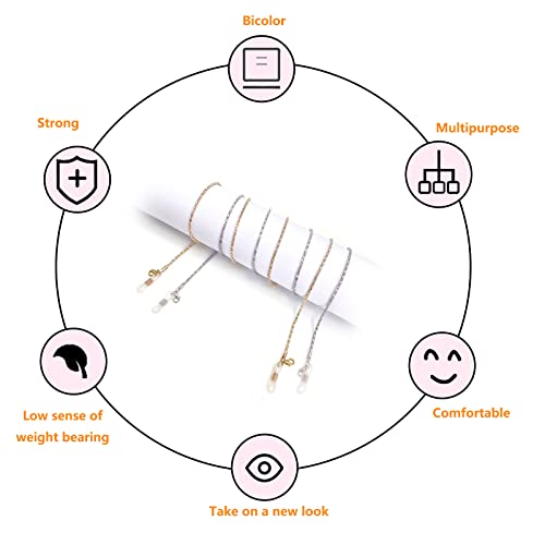 Confezione da 2 catene per occhiali da donna