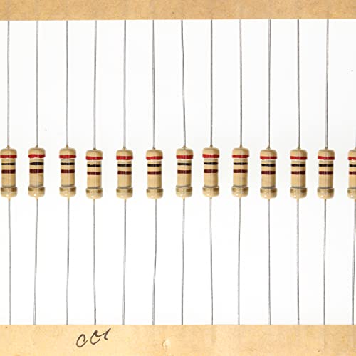 HUABAN 100 Piezas 0.5 Watts 1/2W 200R 200 Ohm 5% Resistencia de película de carbono