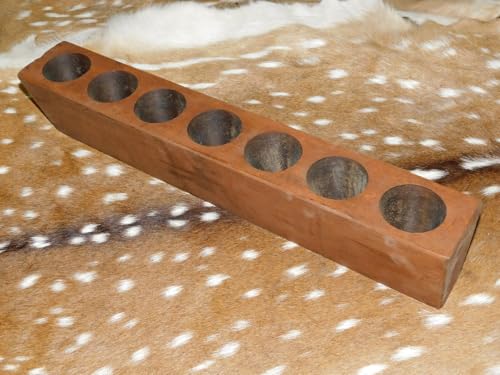 VOVK Vintage Interiors 7 Hole Wooden Sugar Mold Wood Candle