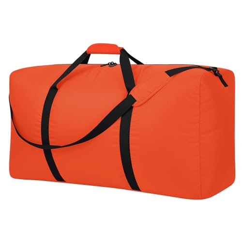 Extra Large Duffel Bag 105L Lightweight Luggage for Travel-Orange
