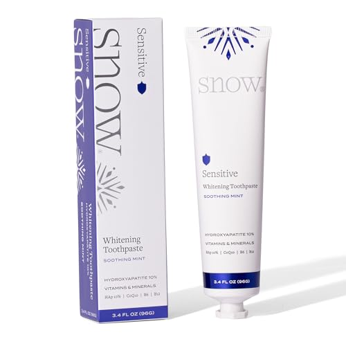 Snow Infusions Whitening Toothpaste, Advanced Morning Formula with Hydroxyapatite, CoQ10, Vitamins B12 and B6 for Daily Teeth Care, Teeth Whitening Toothpaste – Advanced