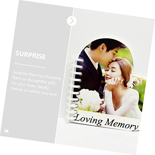 SEWACC 5pcs Sided Family Heart Leaf Valentines Frp Birthday Book Double Picture Supplies for Sublima
